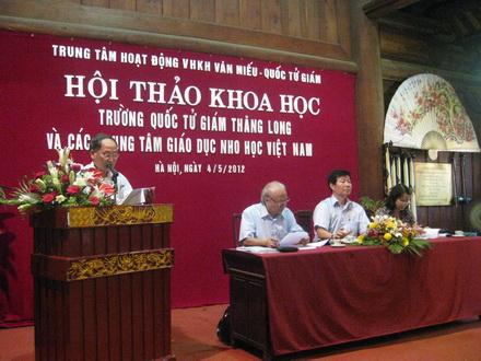 Talk on the Temple of Literature and Centres of Confucianism in Vietnam
